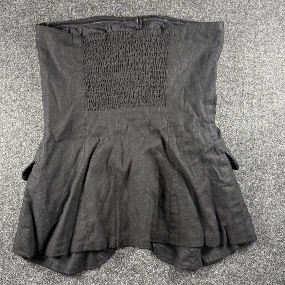 Universal Thread black linen button up top with pockets Size Small - Picture 4 of 6